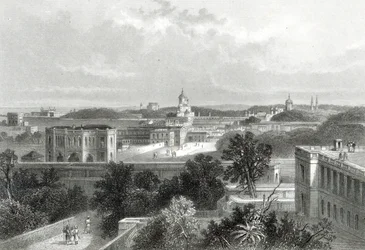 Lucknow, graviert von E.P Brandard, ca. 1860